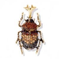 Rhinestone Brooch Zinc Alloy Insect plated Unisex & with rhinestone nickel lead & cadmium free Sold By PC