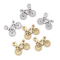 Tibetan Style Pendants, Bike, plated, Unisex, more colors for choice, nickel, lead & cadmium free, 15.50x13.50mm, Approx 100PCs/Bag, Sold By Bag