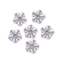Zinc Alloy Spacer Beads Flower antique silver color plated DIY nickel lead & cadmium free 11mm Approx Sold By Bag