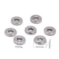Zinc Alloy Spacer Beads Flat Round antique silver color plated DIY nickel lead & cadmium free 6mm Approx Sold By Bag