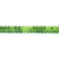 Natürliche gefärbten Quarz Perlen, Klarer Quarz, rund, poliert, DIY & verschiedene Größen vorhanden, grün, verkauft per ca. 38 cm Strang