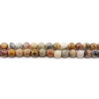 Naturlig Crazy Agate perler, Runde, poleret, du kan DIY & forskellig størrelse for valg, blandede farver, Solgt Per Ca. 38 cm Strand