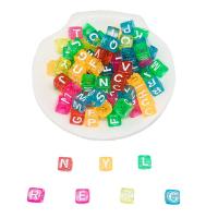 Alphabet Acrylic Beads Alphabet Letter DIY & enamel Approx 4mm Sold By Bag