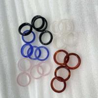 Agaat Finger Ring, uniseks, meer kleuren voor de keuze, 6x10mm, Verkocht door PC