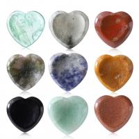 Kamień szlachetny Serce, obyty, do wyboru różne materiały, 40x40x7mm, sprzedane przez PC