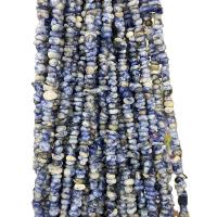 Χάντρες Σοδαλίτης, Ακανόνιστη, γυαλισμένο, DIY, μπλε, 3x5mm, Περίπου 300PCs/Strand, Sold Per Περίπου 80 cm Strand