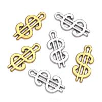 Zinc Alloy Pendants Dollar Sign plated Unisex nickel lead & cadmium free Approx Sold By Bag