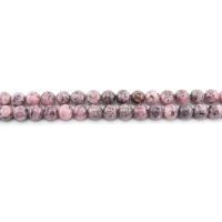 Obojeni granit Perla, Krug, uglađen, možete DIY, ljubičasta boja, nikal, olovo i kadmij besplatno, 10mm, Približno 38računala/Strand, Prodano By Strand