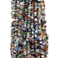 Chips de pierres précieuses, pierre gemme, Irrégulière, poli, DIY, couleurs mélangées, 3x5mm, Environ 300PC/brin, Vendu par Environ 80 cm brin