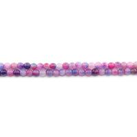 Jade Rainbow Perla, Krug, uglađen, možete DIY, miješana boja, 6mm, Približno 62računala/Strand, Prodano By Strand