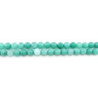gefärbter Marmor Perle, rund, poliert, DIY, grün, 10mm, ca. 38PCs/Strang, verkauft von Strang