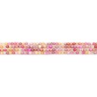 Jade Rainbow Perla, Krug, uglađen, možete DIY & faceted, miješana boja, 4mm, Približno 90računala/Strand, Prodano By Strand
