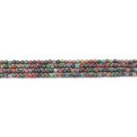 Jade Rainbow Kraal, Ronde, gepolijst, DIY & gefacetteerde, gemengde kleuren, 4mm, Ca 90pC's/Strand, Verkocht door Strand