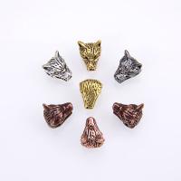 Zinc Alloy Jewelry Beads Wolf plated vintage & DIY nickel lead & cadmium free Sold By PC