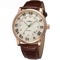 Men Wrist Watch Zinc Alloy with Leather & Glass waterproofless & Chinese movement & for man nickel lead & cadmium free Length Approx 9.84 Inch Sold By PC