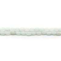 Natural Chalcedony Bead barrel polished DIY light green Approx Sold By Strand