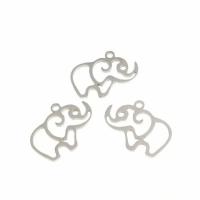 Titanium Steel Pendants Elephant polished fashion jewelry & Unisex Sold By PC