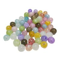 Crackle Glass Beads Round DIY 10mm Approx Sold By Bag