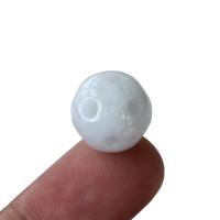 Jade perle, Jade Burma, Krug, Izrezbaren, možete DIY & različite veličine za izbor, zelen, Prodano By PC