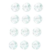 Transparent Acrylic Beads Flat Round DIY Approx 1mm Sold By Bag