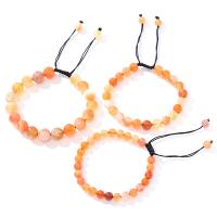 Agate Jewelry Bracelet Persian Gulf Agate with Knot Cord Round handmade fashion jewelry & for woman Length 18 cm Sold By PC