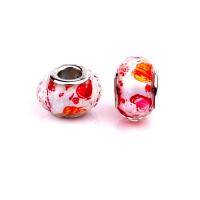 European Resin Beads with Iron Lantern silver color plated DIY mixed colors Approx Sold By Bag