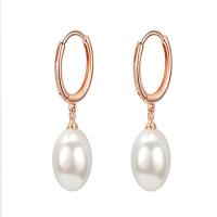 South Sea Shell Earring 925 Sterling Silver with Shell Pearl plated & for woman Sold By Pair