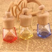 Glazen wensflacons, Glas, met hout cap, Fles van het Parfum, Mini, meer kleuren voor de keuze, 2.7*2.7cm,5cm, Lengte Ca 24 cm, Verkocht door PC