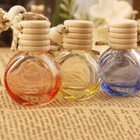 Glass Wish Bottle with wood cap Perfume Bottle Mini 52mm Sold By PC