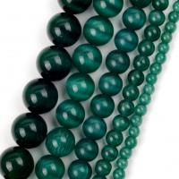 Cats Eye Jewelry Beads Round DIY deep green Sold Per Approx 37-39 cm Strand