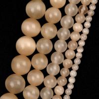 Cats Eye Jewelry Beads Round DIY Champagne Sold Per Approx 37-39 cm Strand