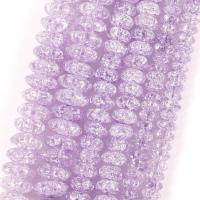 Flat Round Crystal Beads, DIY & different size for choice, Lt Amethyst, Sold Per Approx 37-39 cm Strand