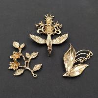 Hair Stick Findings Zinc Alloy rack plating DIY golden nickel lead & cadmium free Sold By PC
