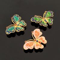 Hair Stick Findings Zinc Alloy Butterfly gold color plated DIY & enamel nickel lead & cadmium free Sold By PC