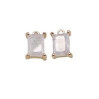 Cubic Zirconia Brass Pendants KC gold color plated micro pave cubic zirconia Sold By Lot