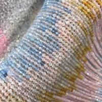 Edelsteen Sieraden Kralen, Morganite, Ronde, DIY & gefacetteerde, gemengde kleuren, 3.50x4mm, Per verkocht Ca 38 cm Strand