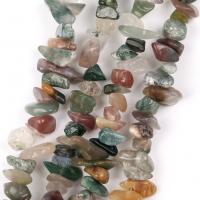 Naturlige indiske agat perler, Indiske Agate, Uregelmæssig, du kan DIY & forskellig størrelse for valg, blandede farver, Solgt Per Ca. 16 inch Strand