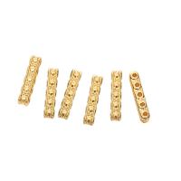 Zinc Alloy Spacer Bar Rectangle gold color plated DIY nickel lead & cadmium free Approx Sold By Bag