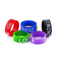 Finger Ring Jewelry Silicone Unisex mixed colors 20mm Sold By PC