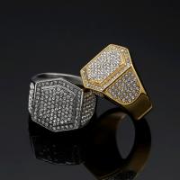 Rhinestone Stainless Steel Finger Ring 304 Stainless Steel & for man & with rhinestone 20mm Sold By PC