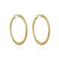 Brass Hoop Earring plated for woman Sold By Pair