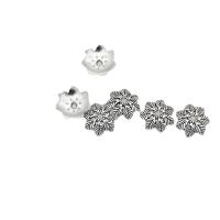 Zinc Alloy Bead Cap Flower antique silver color plated DIY nickel lead & cadmium free 15mm Approx Sold By Bag