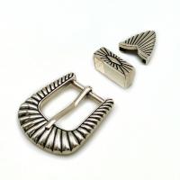 Zinc Alloy Belt Buckle platinum color plated three pieces & DIY nickel lead & cadmium free   Sold By Set