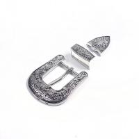 Zinc Alloy Belt Buckle platinum color plated three pieces & DIY & blacken nickel lead & cadmium free 26mm Sold By Set