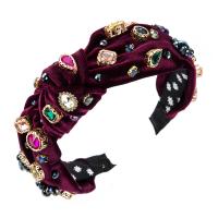 Haarbanden, Doek, met Zinc Alloy, handgemaakt, voor vrouw, meer kleuren voor de keuze, Verkocht door PC
