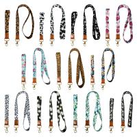 Nylon Cellphone Lanyard with PU Leather portable & Unisex Sold By PC
