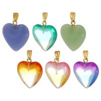 Fashion Lampwork Pendants with zinc alloy bail Heart DIY Approx 2.5mm Sold By Bag