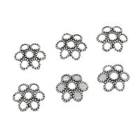 Zinc Alloy Bead Cap Flower antique silver color plated DIY & hollow nickel lead & cadmium free 12mm Approx Sold By Bag