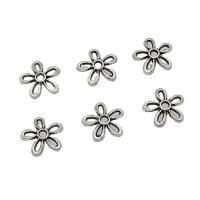 Zinc Alloy Bead Cap Flower antique silver color plated DIY & hollow nickel lead & cadmium free 12mm Approx Sold By Bag