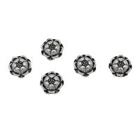 Zinc Alloy Spacer Beads Flower antique silver color plated DIY nickel lead & cadmium free 10mm Approx Sold By Bag